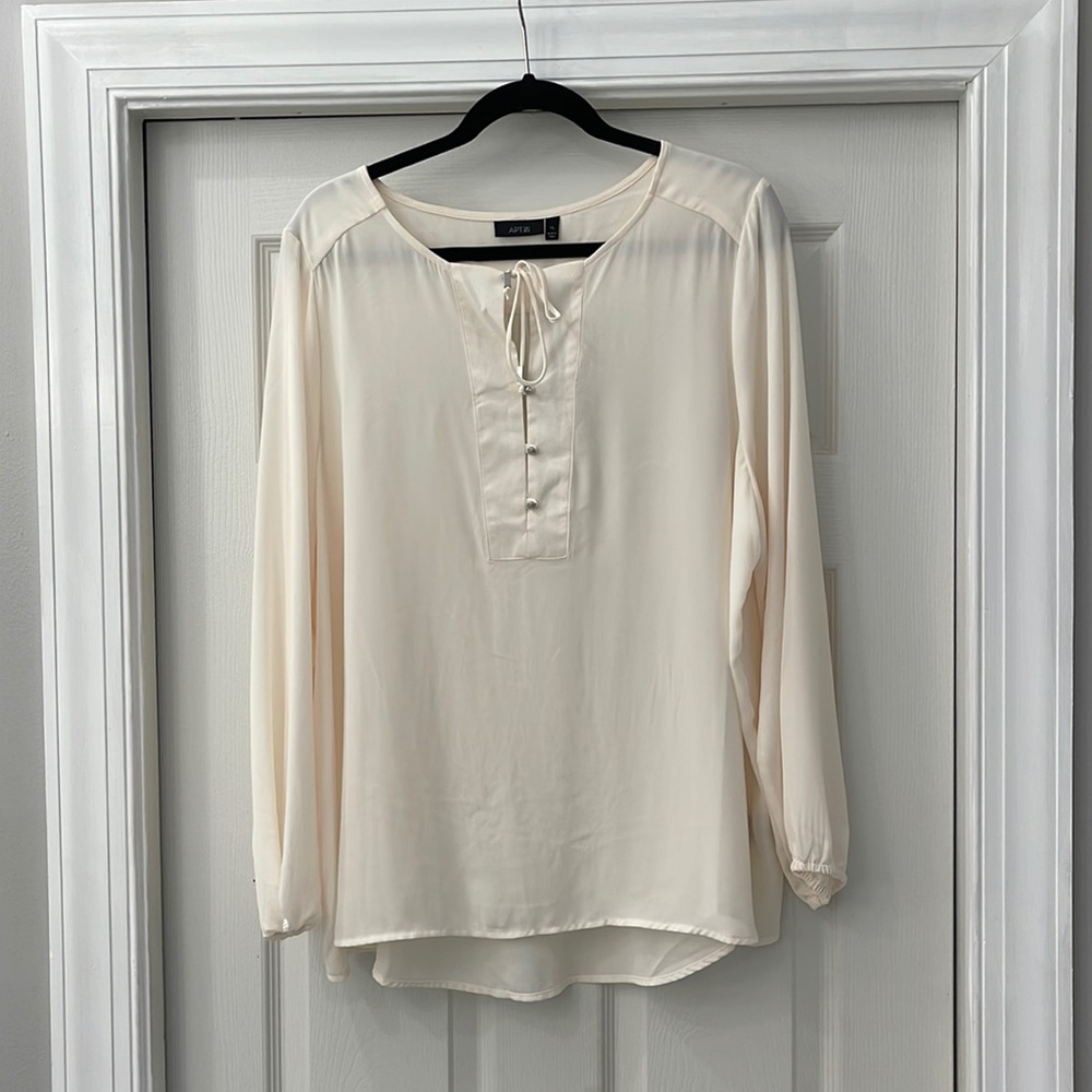 APT. 9 Long Sleeve Woven Top